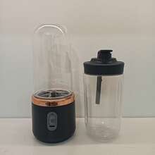1pc Portable USB Rechargeable Blender - 1500mAh Digital Display, Stainless Steel & Plastic Material, Includes Water Bottle For Smoothies, Ice Cubes, Fresh Juice - Compact For Travel, Home, Office Use, Portable Smoothie Blender, On-The-Go Nutrition, Compact Juicer, Durable Kitchen Gadget - Multicolor - View 15