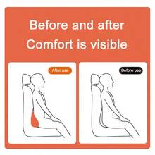 Cuscino di supporto lombare per sedia da ufficio o auto, cuscino lombare sottile e piccolo, cuscino per il coccige per auto, cuscino di supporto per la vita, con rivestimento in memory foam rimovibile