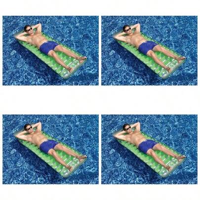 - Colchn Inflable de Lujo de 76 Pulgadas, Verde, 72 pulgadas/28 Pulgadas/8 Pulgadas