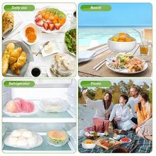 50/100/200 غطاء بلاستيكي قابل للتخلص منه، غطاء بلاستيكي للأطعمة المتبقية والخضروات والفواكه، غطاء منع الروائح والغبار للأطعمة في الثلاجة، قابل للتمدد والحفاظ على الطعام طازجًا