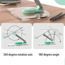 Soporte ajustable de acrílico para tableta y teléfono, compatible universalmente, diseño plegable y portátil, con múltiples opciones de color, regalo del Día de San Valentín - Multicolor - Ver 5