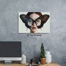 1pc My Eyes Were Covered By Butterflies Poster Modern Canvas Print Framed Wall Art Painting Ready To Hang Office Living Room Home Decor Picture Artwork Decor.Stretched And Framed Ready To Hang.