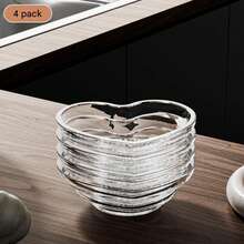 1-4件/套心形玻璃调味盘，透明玻璃蘸酱盘，用于姜酱、酱汁、蒜酱，多功能厨房调味盘 - 彩色 - 查看 8