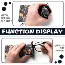 24 Piezas Bolsa para Gafas de Sol Bolsa de Microfibra con Cordn Funda Suave Multicolor para Gafas de Sol Bolsa para Gafas de Sol Bolsa para Anteojos Colores Vvidos, Flor - inicial - Ver 8