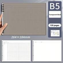 120 Pages B5 Mind Map Cornell Grid Notebook, Student Spiral Bound Planner For Daily, Weekly, Monthly Planning, School & Office Supplies - Multicolor - View 12