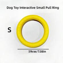 1PC Silicone Dog Toy Ring, Interactive Small Tug Ring, Teething Toy For Dogs, Suitable For Large And Small Breeds, Bite-Resistant Dog Toy, Teeth-Friendly, Recommended Gift For Graduation Season, Dog's Birthday Party, Christmas And Halloween