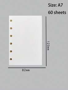 A7 minimalistischer transparenter Ringbuch-Notizbücher & Planer, monatliche Gitter-/Linien-/Blanko-Ringbuch-Tagebücher & -Einbände, Notizbuch-Hüllen, nachfüllbare Ringbuch-Aufbewahrung, A7 Ringbuch-Tagebuch-Handbücher, PVC-Ringbuch-Hüllen