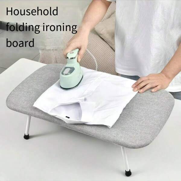 1pc Mini Folding Ironing Board, Tabletop Ironing Pad For Home & Travel, Suitable For Ironing Delicate Fabrics