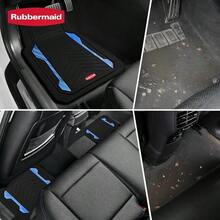 Rubbermaid Car Floor Mat Heavy Duty All-Weather Car Mats Full Set With Dual-Tone Blue Aluminum Inserts Universal Fit Anti-Slip Backing Trim-To-Fit For Most SUV Sedan Van - 藍色 - 查看 7