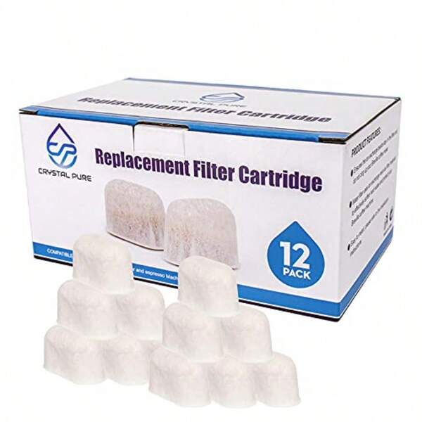 12Pack Water Filters For Breville BES840 BES860 BES870 BES878 BES900 BES920 BEP920 BES980 BES990 BWF100 Ion Exchange Replacement For Coffee Machine Brewer Accessories