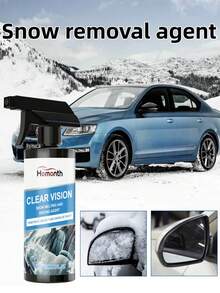 Winter Car Windshield Deicing & Deicing Spray. It Can Lower The Melting Point Of Ice And Snow To Around -45°C, Quickly Melting The Frost On The Car Windows, Keyhole, Wipers, Antennas, Etc. After Use, It Quickly Removes Snow On The Car, Prevents Cracking And Freezing Of The Car Glass Surface, And Extends The Service Life Of The Car Glass Surface, Better Maintaining Your Car.