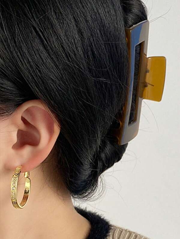 2 Stück modische, luxuriöse, übertriebene, super glänzende Diamant-Creolen, leichte Creolen aus kubischem Zirkonia für Frauen