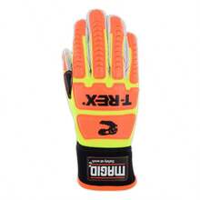 T-REX Primal Series TRX510 Cotton Blend Corded Palm Impact Glove - 510 Primal Cut Level A2 Size 10/XL
