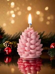 1 pieza Molde de silicona con forma de piña, decoración creativa hecha a mano para velas DIY, cera derretida, resina, yeso