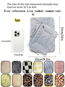 Plush Pet Bed Mat 8.2"*12", Soft, Thick, Warm, And Breathable Pad For Guinea Pigs, Hamsters, Hedgehogs, Squirrels, And Rabbits, Comfortable Nest Blanket For Small Animals,Machine-Washable Cage Mat, Perfect For Travel And Portable Use.