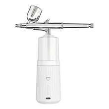 Kit de aerógrafo portátil de doble acción con batería recargable - Alimentado por USB, compresor de mano, adecuado para maquillaje, arte de uñas, tatuajes, manualidades y decoración de pasteles, conjunto de compresor de aerógrafo inalámbrico