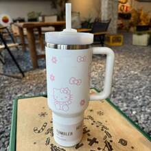 NEW Sanrio Sanrio Hello Kitty 40oz Vacuum Insulated Tumbler Stainless Steel Insulated Water Bottle Vacuum Thermal Flask For Women Men For Cold Hot Cup - Multicolor - View 9