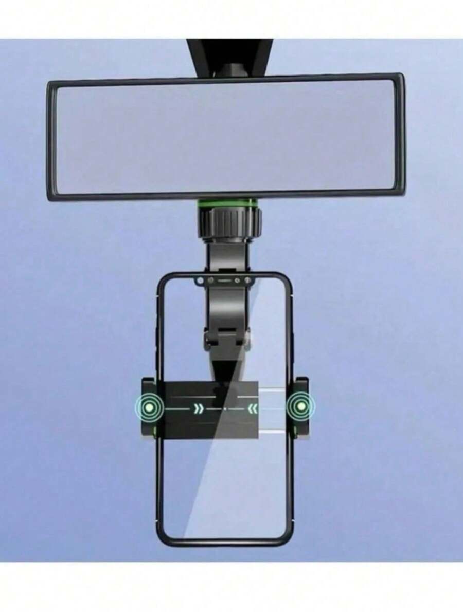 1 Set Multi-Functional Phone Holder Stand For Car Rearview Mirror, Desk, Kitchen, And Various Scenarios, Slouchy People Friendly