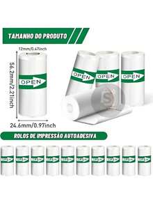 Mini Portable Pocket Thermal Printer Wireless Printing Photos Notes Bluetooth For Android IOS - Nhiều màu - Xem 10