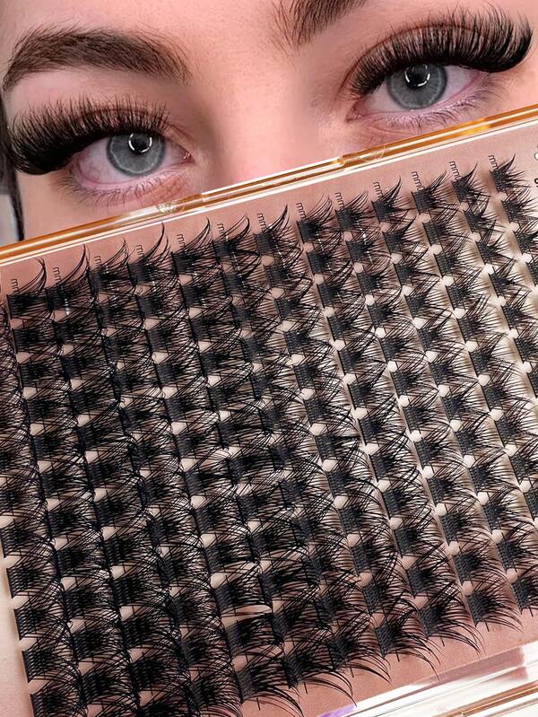 168pcs Dramatic Eyelash Bunches Crossed Natural Soft Faux Mink Individually Fluffy DIY Cluster Eyelashes Segmented Eyelash Extensions Makeup Eyelash Clusters, Eyelash Clusters, Single Eyelashes, Eyelashes, False Eyelashes