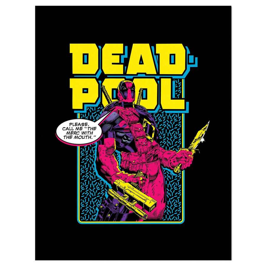 Marvel 80s Style Framed Poster (Multicoloured) - 100% Mixed - (PM8464) - Multicolor - View 1