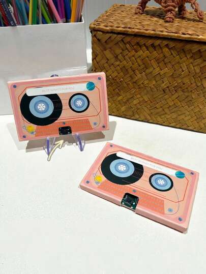 1/2pcs Recordable Greeting Card, Creative Voice Recording Card, Talking Greeting Card, Birthday Gift Commemorative Blessing Card, Confession Tool, Suitable For Parties, Festivals, Birthdays, Confessions, Proposals, Etc.