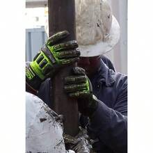 Ansell RINGERS R-297G Heavy Duty Industrial Padded Impact Protection Gloves For Manufacturing Construction Utilities Size 14 Yellow 1 Pair