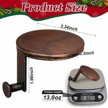 3 Pack Round Stocking Holders Metal Mantel Stockings Hangers Fireplace Shelf Garland Mantle Grips Set Xmas Party Decoration Black, 3