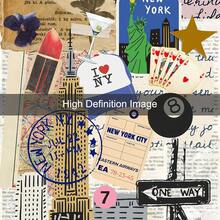 1 Stück ungerahmtes New York City Vintage Preppy Wandkunstposter, Retro-Zeitungsdruck Y2K Leinwanddruck, minimalistisches ästhetisches Dekor Gemälde für Studentenwohnheim, Wohnzimmer, Schlafzimmer, moderne Heimdekoration