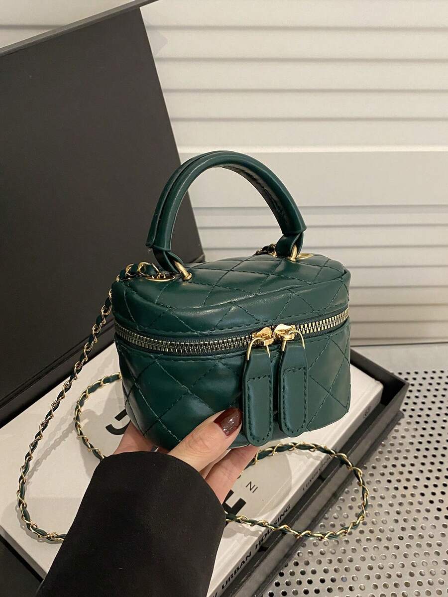 Lightweight Mini Bag, Chain Bag, Quilted Bag, Handbag, Bucket Bag, Suitable For Girls, College Students And Office Ladies, Great For Office, University, Work, Commuting, Outdoor Activities, Travel And Picnics