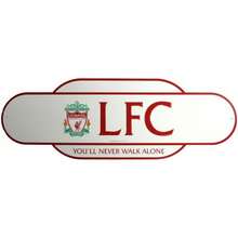 Liverpool FC Classic Retro Years Metal Street Sign (White/Red) - 100% Mixed - (BS3368) - Red - View 1