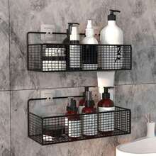 Bathroom Rack, Toilet Rack, Paper Towel Rack, Waterproof And Punch-Free Bathroom Above Toilet, Bathroom Toiletries Storage, Kitchen Seasoning Bottle Storage, Punch-Free Installation, Including 2 Traceless Stickers, Waterproof And Moisture-Proof, Strong Load-Bearing Capacity, Bathroom Rack Designed For You Who Pursue A Clean And Convenient Life Home Bathroom Decor Bathroom Organizer Summer