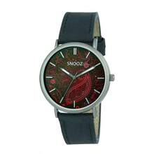 SNOOZ Unisex Analog Quarz Uhr mit Lederarmband SAA1041-86 - Einheitsgröße - Übersicht 1
