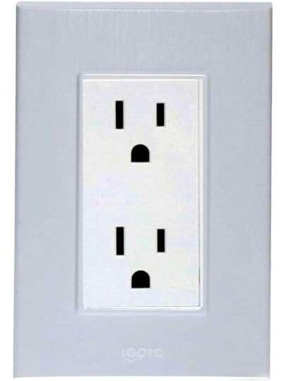 iGOTO PB105/2-B Contacto duplex aterrizados con Placa