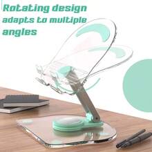 Soporte ajustable de acrílico para tableta y teléfono, compatible universalmente, diseño plegable y portátil, con múltiples opciones de color, regalo del Día de San Valentín - Multicolor - Ver 4