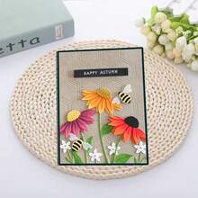 Flowers Metal Cutting Dies, DIY Scrapbooking Album And Embossing Stencil, Greeting Card Making Tool, Card Paper Cutting Crafts ,Gift Card Making Template Die Cuts