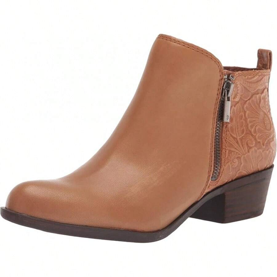 Women's Basel Ankle Bootie - Fashionable Footwear - 焦糖 - 查看 1