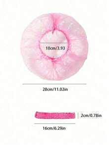 10/50/100pcs Women's Disposable Plastic Transparent Shower Cap[Approximately 50pcs, 100pcs], Bathroom, Waterproof, Essential Accessory For Hotel Travel, Used For Deep Hair Care And Cleaning, Home Bathroom Decoration