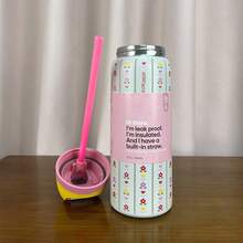 32Oz/945ML Cup  Vacuum Flasks & Thermoses Water Bottle Drinkware Thermo Tumbler Stainless Steel Thermal Mug Original Cold Hot - Flower Crown-32oz - 查看 1