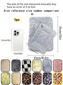 Plush Pet Bed Mat 8.2"*12", Soft, Thick, Warm, And Breathable Pad For Guinea Pigs, Hamsters, Hedgehogs, Squirrels, And Rabbits, Comfortable Nest Blanket For Small Animals,Machine-Washable Cage Mat, Perfect For Travel And Portable Use.