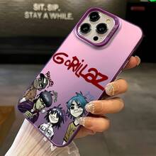 Famous Rock Band G-High-Fashion Cartoon Illustration Phone Suitable 17, 16E, 16, 15, 14, 13, 12, 11 Pro X XR XSMAX 8 Plus, Anti-Drop Frosted Back Cover, Phone, Handy Coverchristmasfall Phone Casephone 17halloween Accessories - 混合顏色 - 查看 6