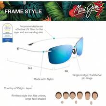 Akau - anteojos de sol deportivas - M + vidrio Mate/Azul Hawaii - Ver 6