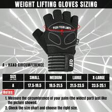 Weight Lifting Gym Workout Gloves With Long Wrist Strap Fingerless Gym Gloves For Men Women Full Palm Protection For Weightlifting Training Fitness Hanging