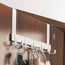 1pc High-Quality Over-The-Door Hook, Easy Installation Without Drilling. Metal Door Hook For Hanging Hats, Keys, Etc. Saves Home Space, Suitable For Entryway, Bathroom, Bedroom, Home, Dorm. Can Hang Bags, Clothes Hangers, Hobbies, Relationships. Also Can Be Used As Wall Shelf, Wall Hook, Adhesive, Door Hook, Wall Sticker. - Multicolor - View 13