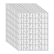 9pcs 1-Inch Vinyl Waterproof Digit Stickers, Self-Adhesive Digital Number Stickers For Scrapbooking