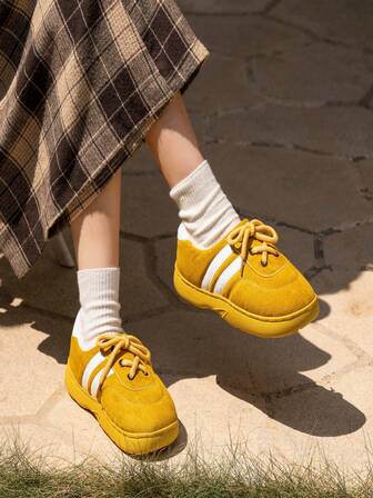 New Thermal Slippers, Thick Sole, Indoor & Outdoor Wear, Warm & Non-, Heel Covered, Thermal Lined, Wholesale Home Slippers, Autumn/Winter,Fluffy Slippers