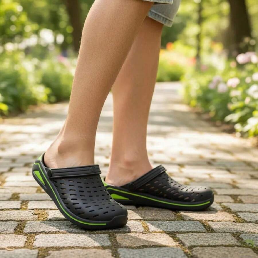 Men Clogs - Limonkowy zielony - Zobacz 1