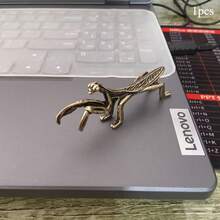 Vintage Decorative Mini Retro Brass Bird Statue, Retro Sparrow Sculpture For Living Room, Bedroom, Home Office Desk Decor, Gold Animal Ornament Figurine, Cute Desk Accessory, Kitchen/Office Whiteboard Storage Cabinet Personalized Decor, Housewarming & Gift - 銅色 - 查看 12