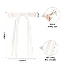 9 Pack Bow Hair Clips With Long Tail And Metal Clip For Women Cute Hair Accessories For Daily Wear Elegant Hairstyle Enhancer Perfect For Casual And Formal Occasions Beige