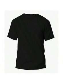 KIT 3 Basic Plain Men's T-Shirts 100% Cotton 30.1 - 白色+黑色+藏青色 - 查看 4